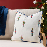 Cushion in Cream - Christmas Nutcracker