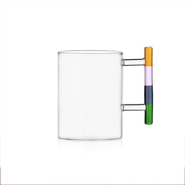 Espresso Glass Cup with coloured handle