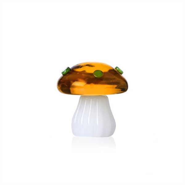 Alice Collection; Placeholder, Amber with Mushroom & Green Dots