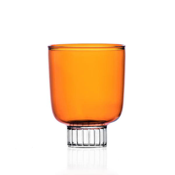 Liberta Collection; Wine Stemmed Glass - Amber