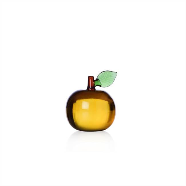 Fruits & Flowers; Paperweight, Apple in Amber