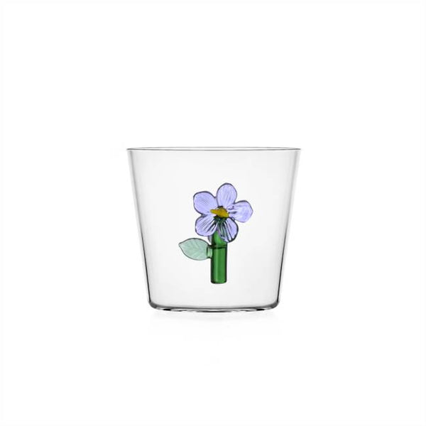 Botanica Collection; Tumbler with Lilac Flower