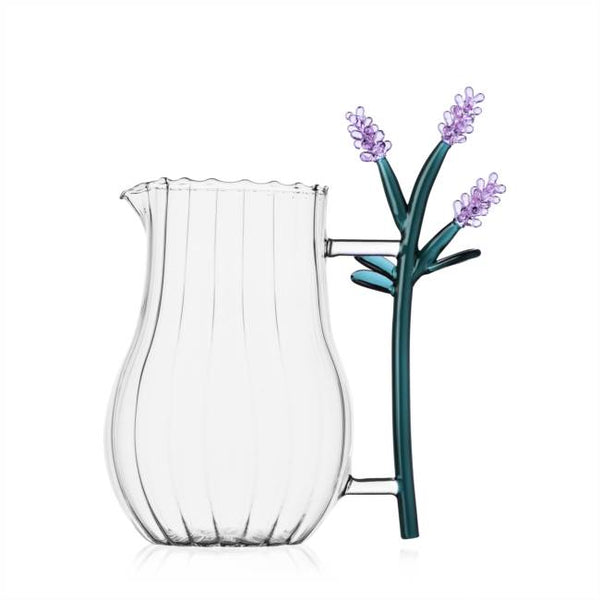 Jug with lavender decor - Glass