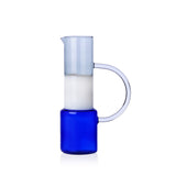 Jug in 3 tones: blue/White/Smoke