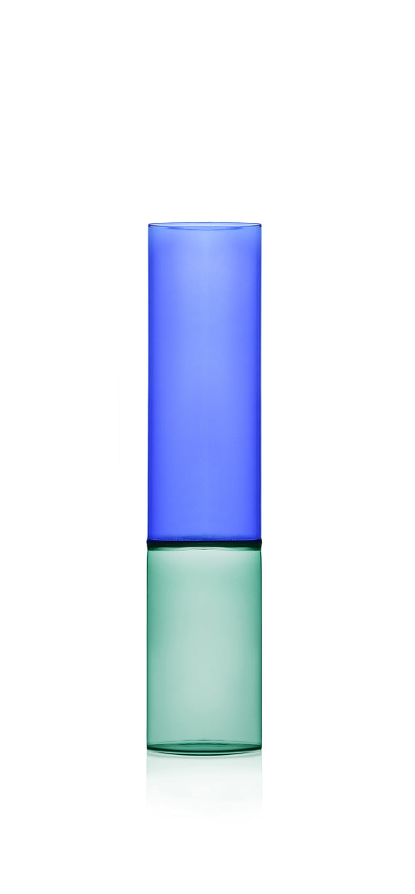 Bamboo Groove Collection; Vase in blue/green 30 cm