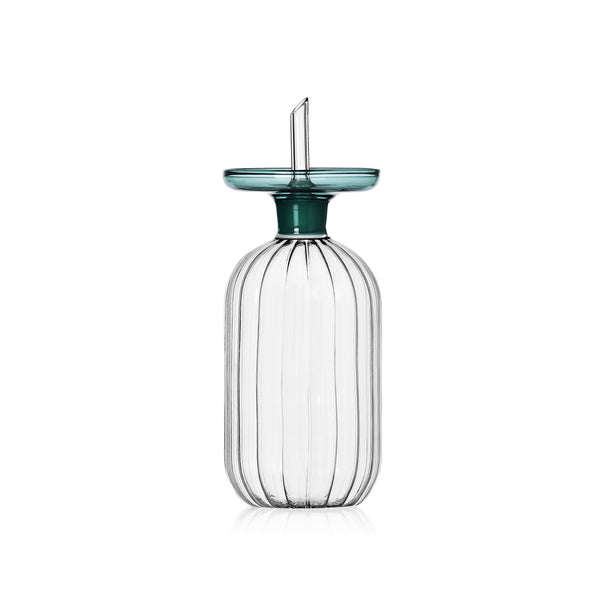 Glass Big oil bottle - Lotus Collection