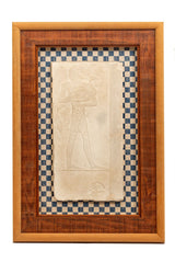 Plaster plaque representing Egyptian character
