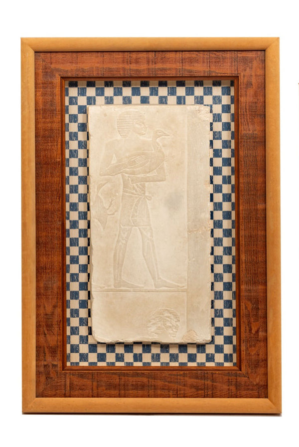 Plaster plaque representing Egyptian character