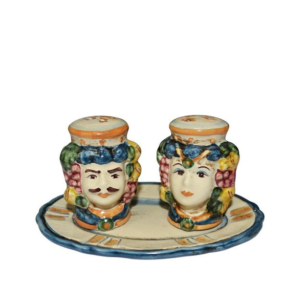 Salt & Pepper Shaker Pair - Handpainted