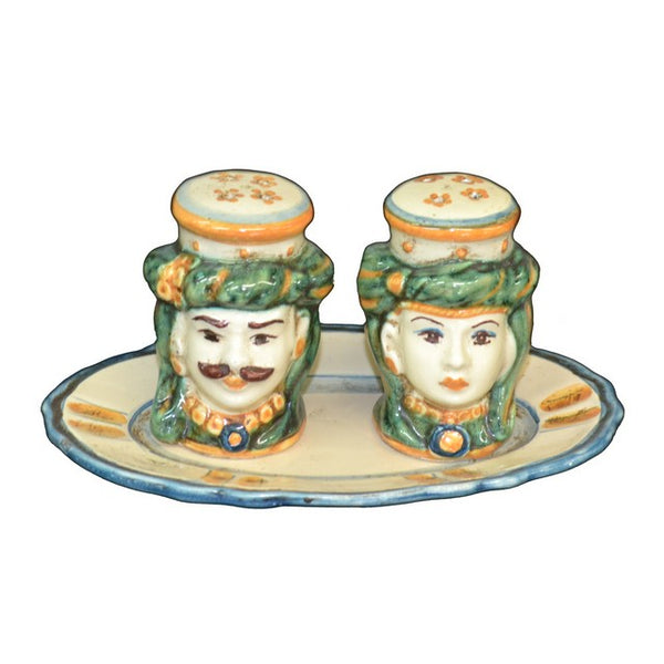 Salt & Pepper Shaker Pair - Handpainted