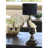 Lamp Base with Decorative Parrot