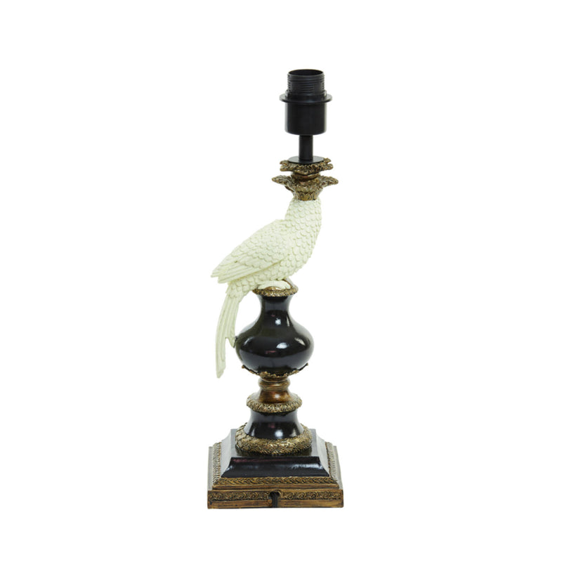 Lamp Base with Decorative Parrot