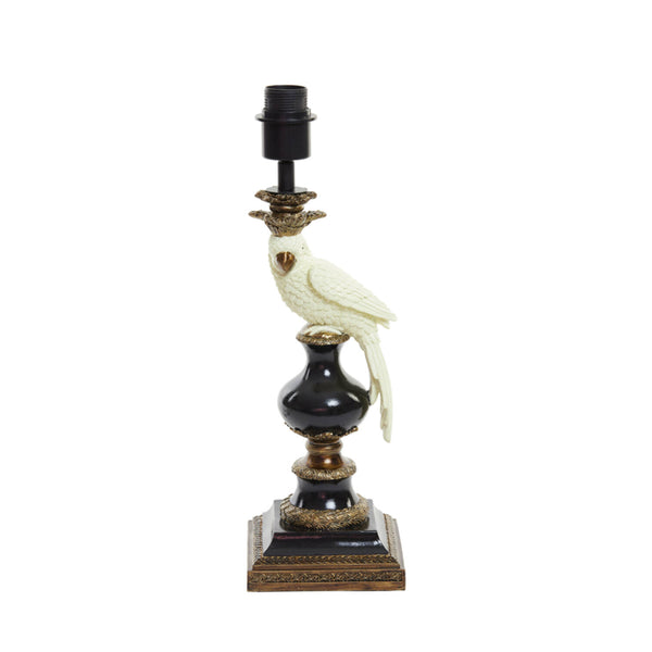 Lamp Base with Decorative Parrot