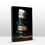 Artwork - Stack of Delft blue bowls nr1