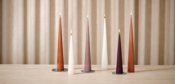 Cone candle - Deep wine