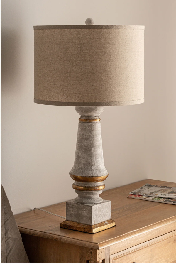 Table Lamp - with linen shade