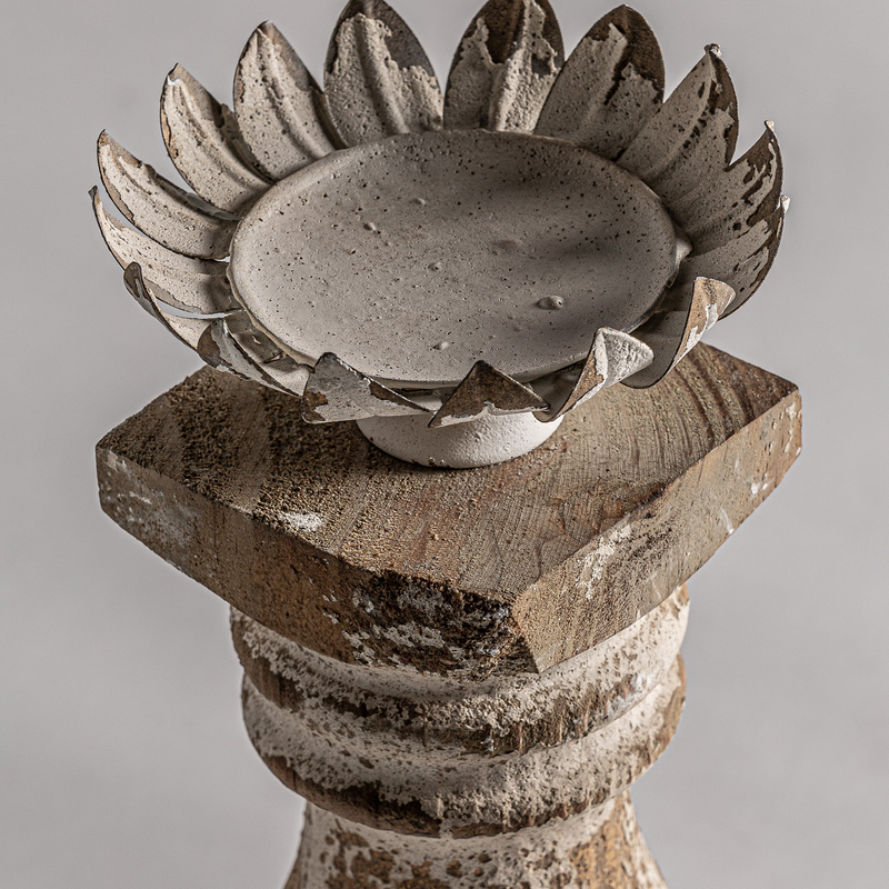 Candle Holder - Wood, Large
