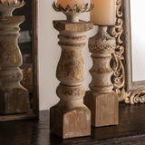 Candle Holder - Wood, Large
