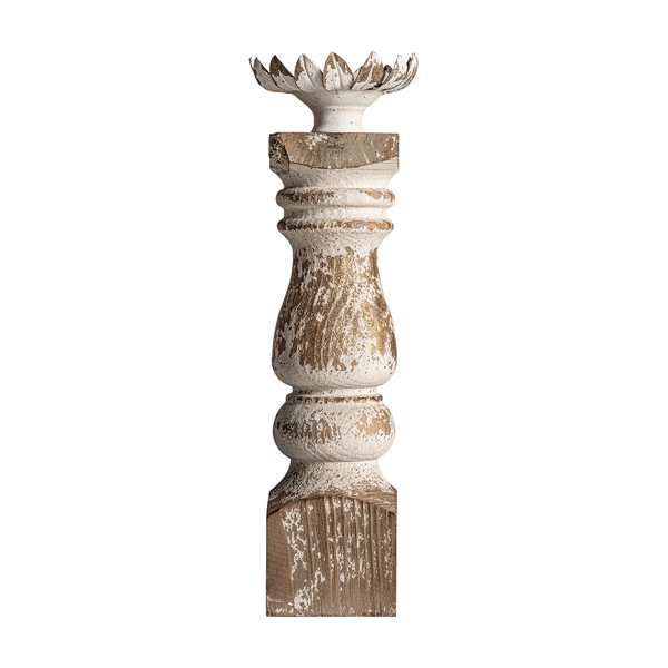 Candle Holder - Wood, Large