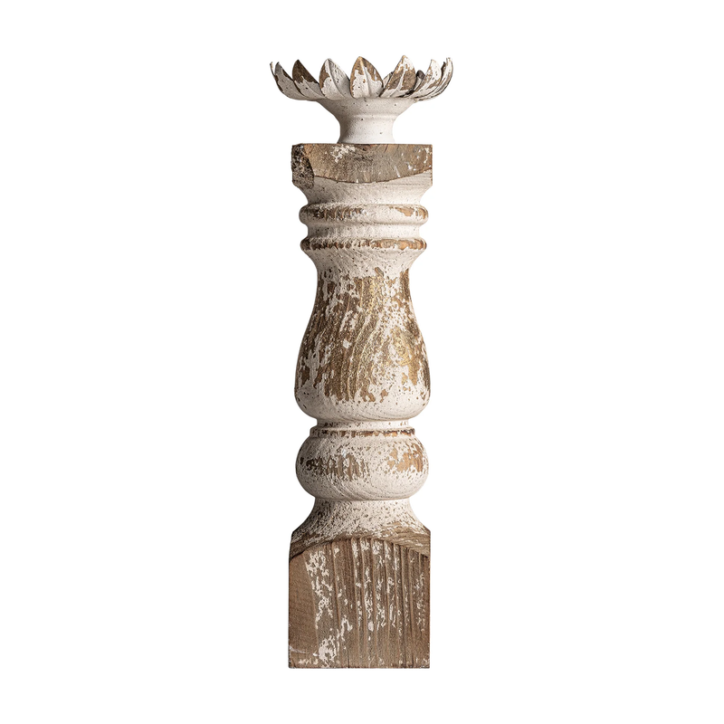 Candle Holder - Wood, Large