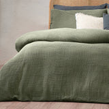 Duvet Cover Set - Chunky Waffle, Eucalyptus