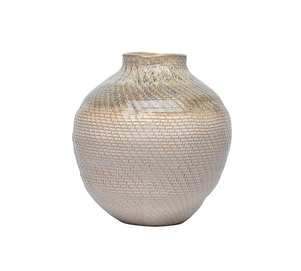 VASE BEIGE CERAMICS 'YANGON'