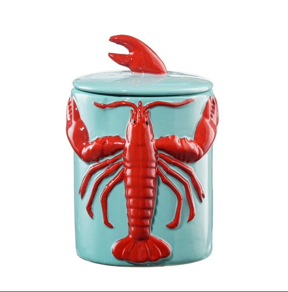 Canister with Lobsters