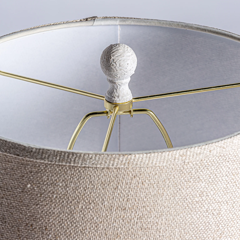 Table Lamp, with a linen shade