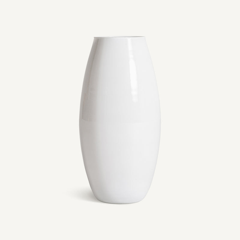 Vase - White Glass