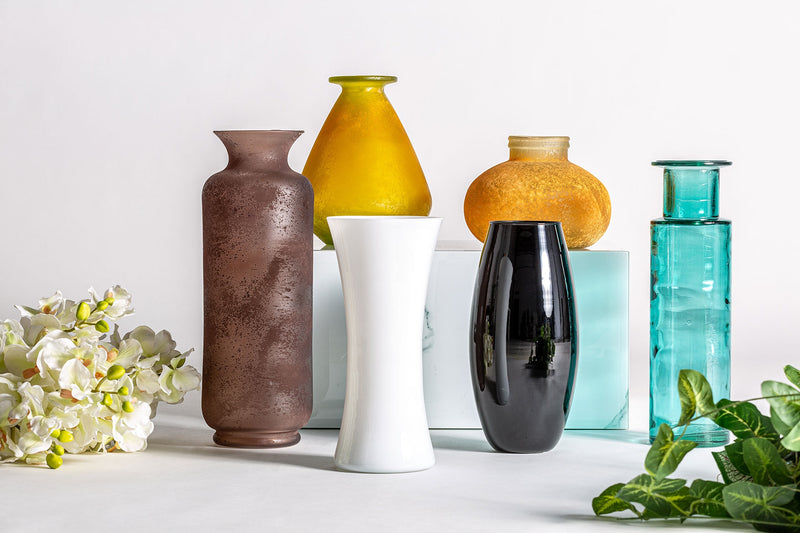 Vase - Black Glass