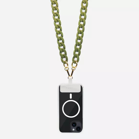 Mobile Phone Chain - Khaki Green