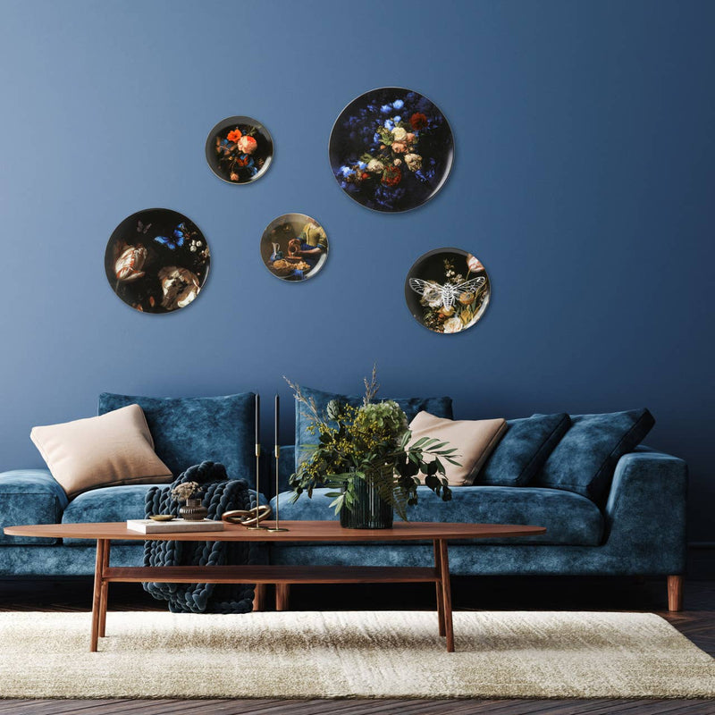 Wall Plate - Tulips and Butterfly