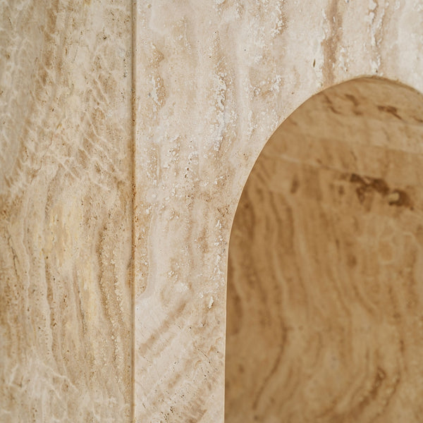 Travertine Stand with arch