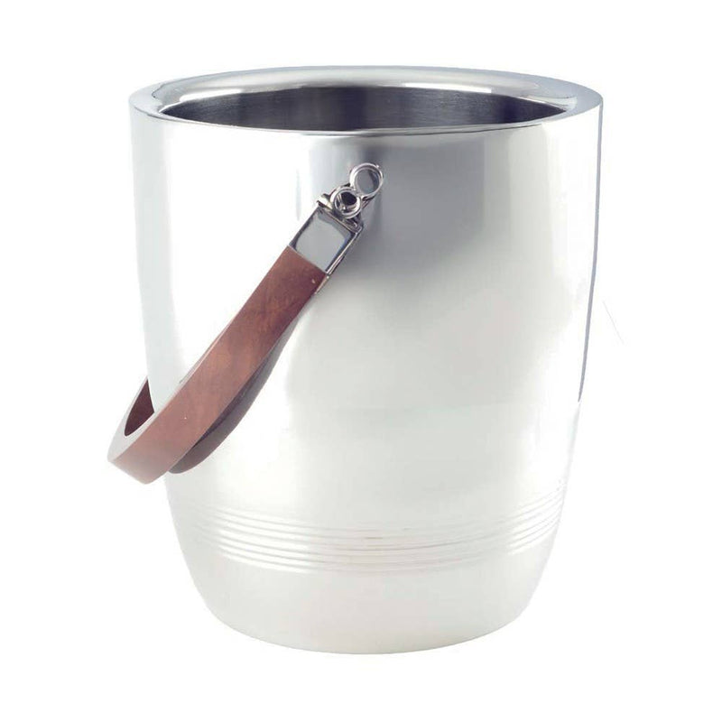 Double-walled Wine Cooler with Wooden Handle