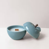 Candle in a Ceramic Apple - Jasmine