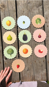 Coaster Set - Fruit and Veg