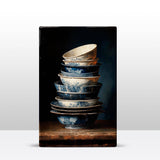 Artwork - Stack of Delft blue bowls nr2