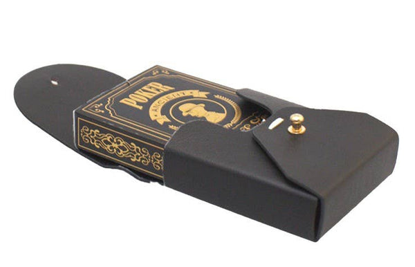 Poker Set in Black Faux Leather Case