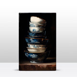 Artwork - Stack of Delft blue bowls nr1