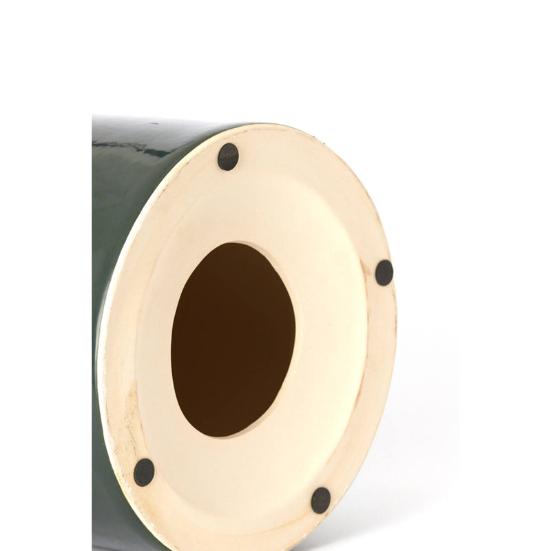 Ceramic Side Table - Dark Green