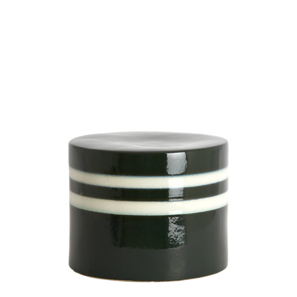 Ceramic Side Table - Dark Green