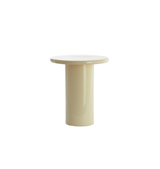 Ceramic Side Table in Cream