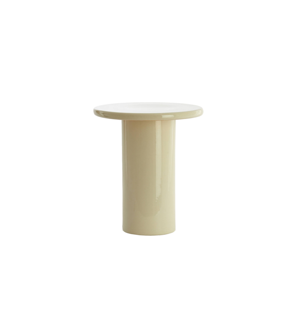 Ceramic Side Table in Cream