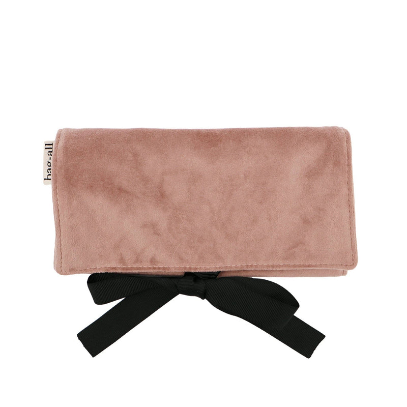 Jewellery Case, Travel, M – Eco Velvet – Pink