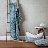 Throw - Marigold Jacquard, Indigo