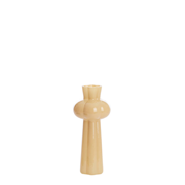 Glass Vase - Beige