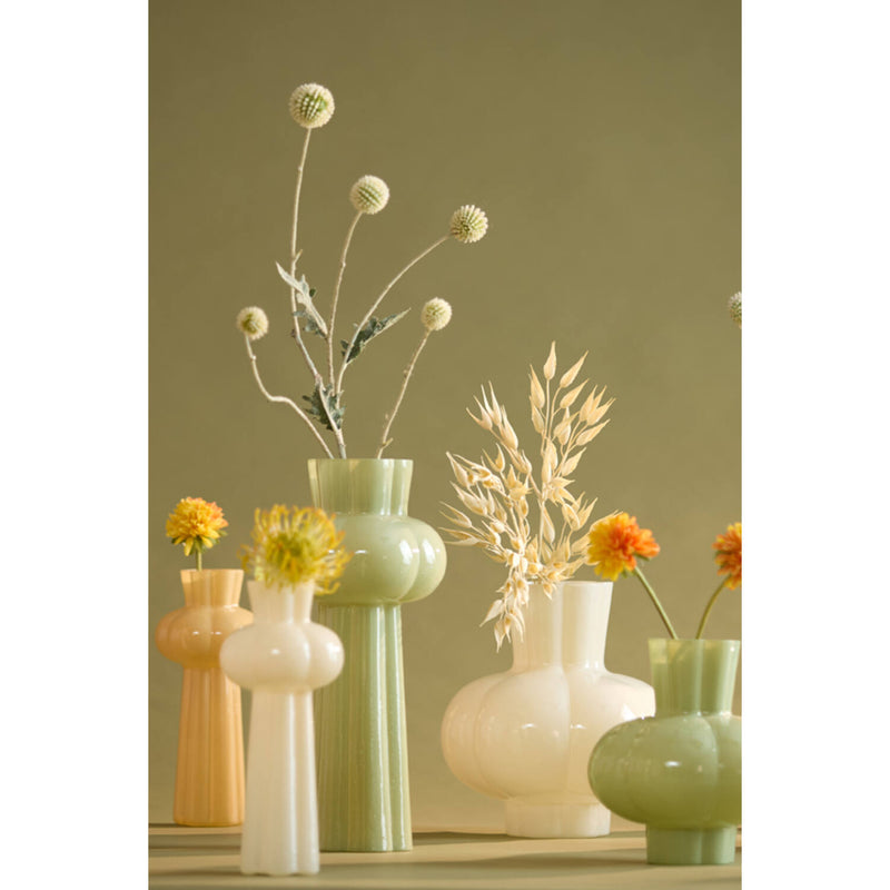 Glass Vase - Beige