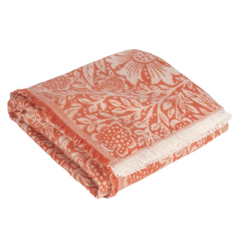 Throw Marigold Jacquard, Russet