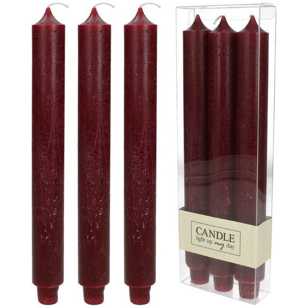 Candles - Burgundy (Set of 3)