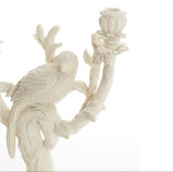 Candlestick a parrot in Cream colour